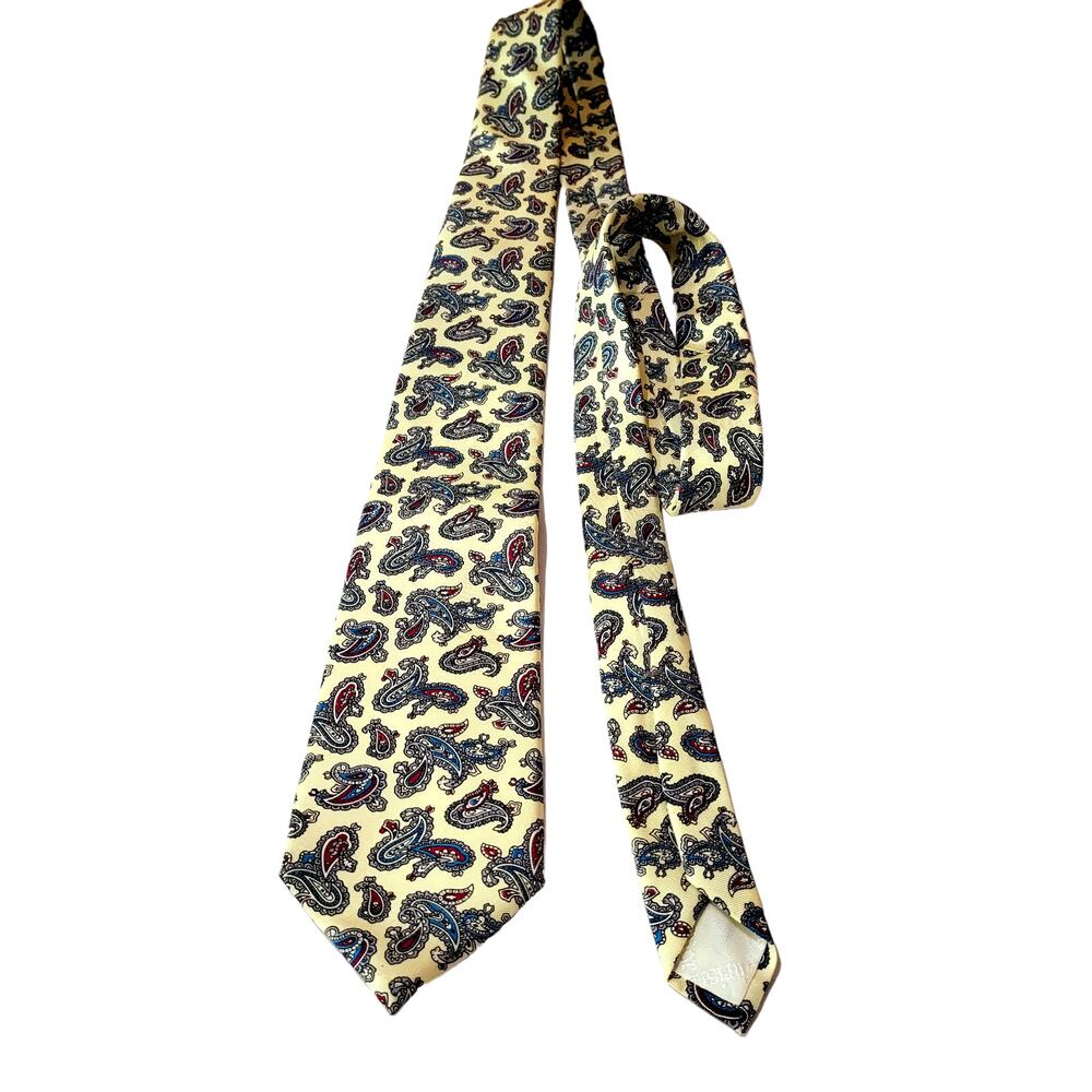 Christian Dior Paisley Italian Silk Tie Made in USA  #575